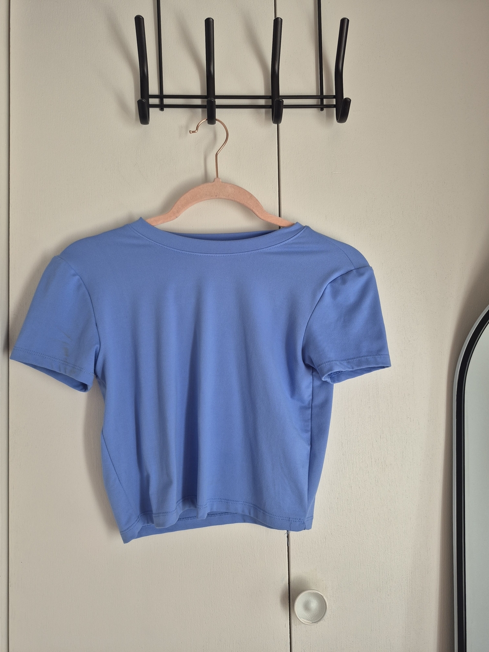 Ardene Light Blue Short Sleeve Crop Top
